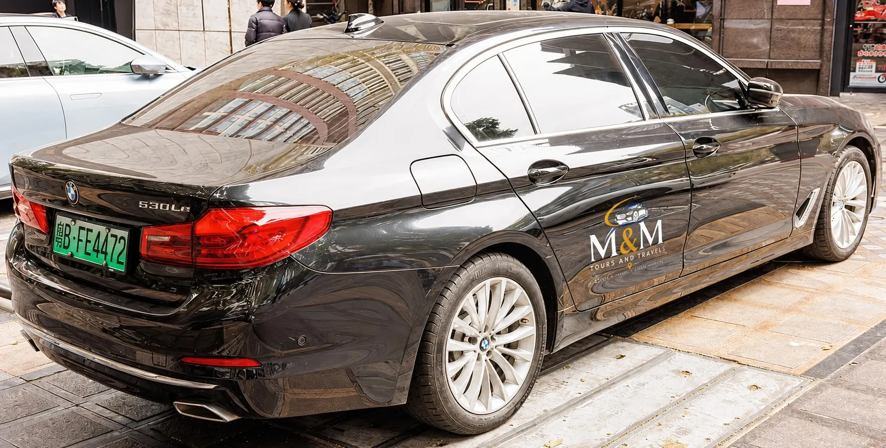 BMW chauffeur-driven rental vehicle in Hyderabad
