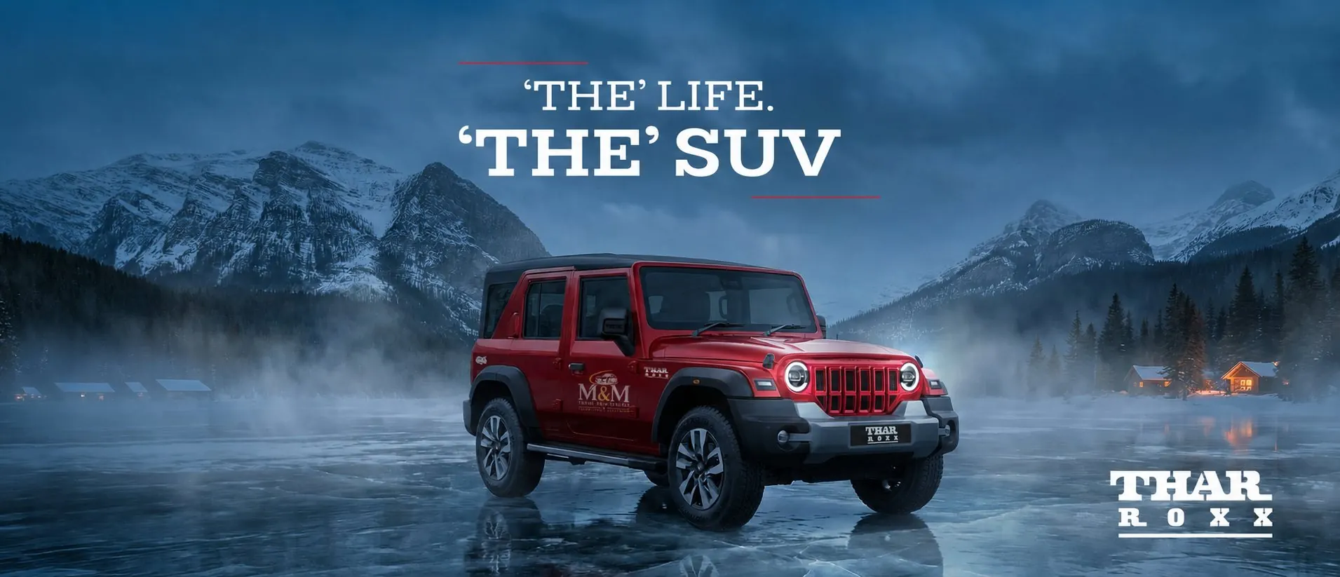 Mahindra Thar Roxx chauffeur-driven rental vehicle in Hyderabad