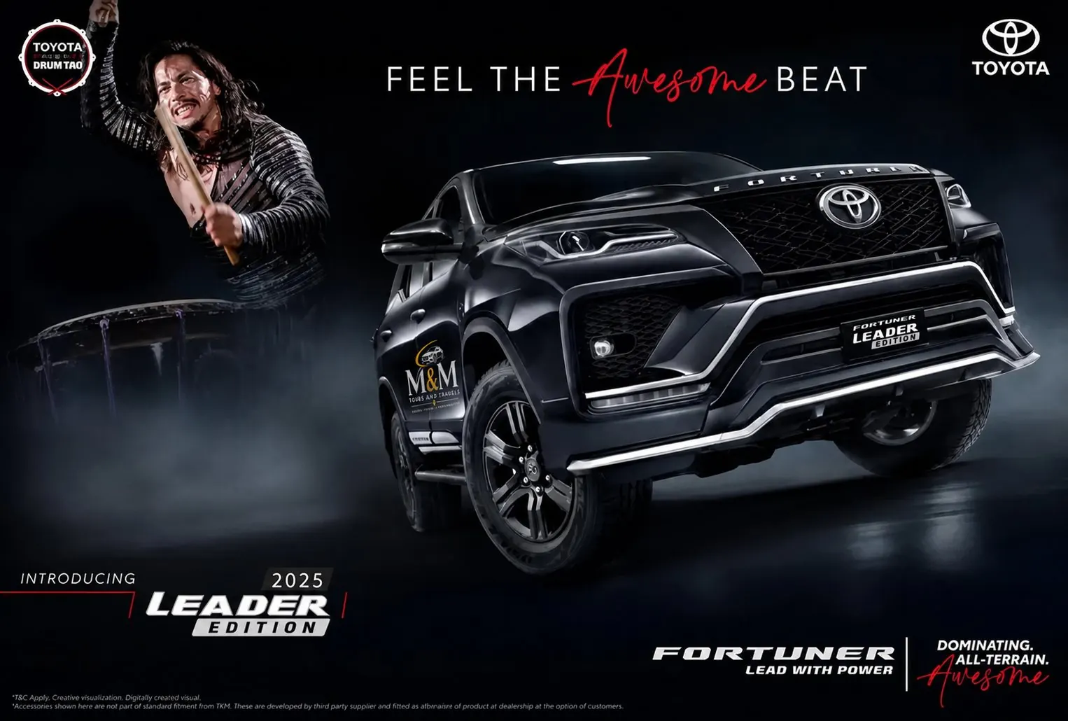 Toyota Fortuner chauffeur-driven rental vehicle in Hyderabad