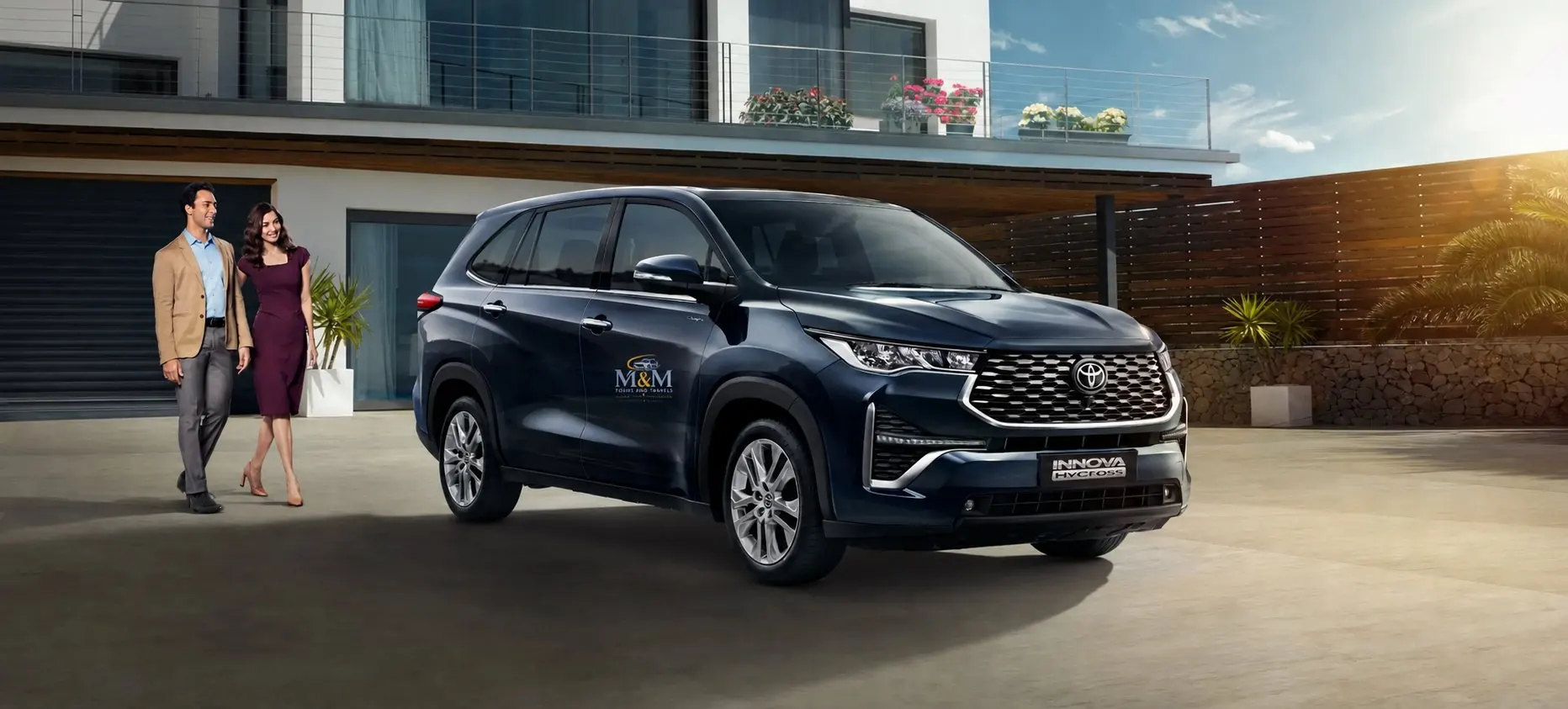 Toyota Innova chauffeur-driven rental vehicle in Hyderabad